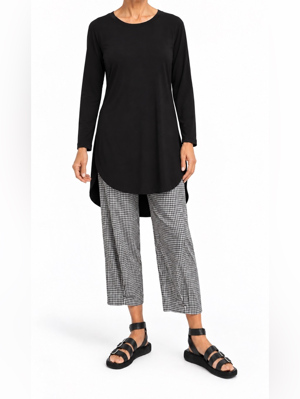 Ayrtight Black Tunic Tee Size Medium
